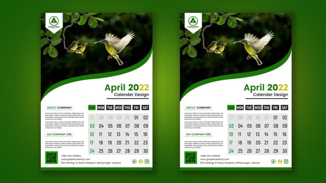  CALENDAR DESIGNS AND PRINTING