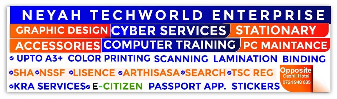 NEYAH TECHWORLD CYBER AND STATIONARY